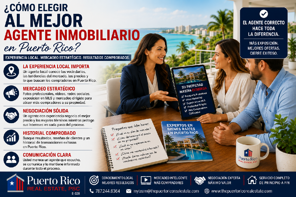 ¿Cómo Escoger el Mejor Agente de Bienes Raíces en Puerto Rico?
